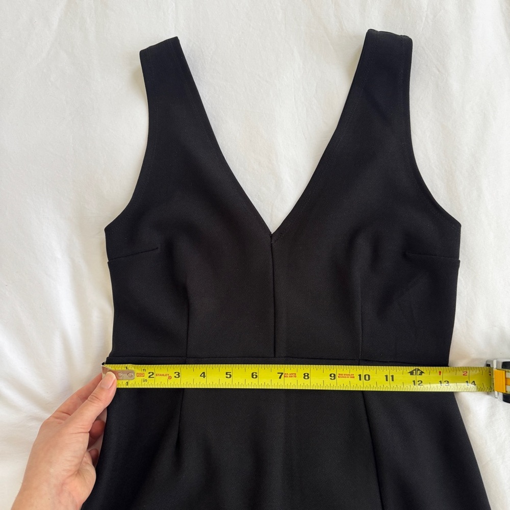 Abercrombie & Fitch Black Plunge Midi Bodycon Dress Size Small Petite - Picture 12 of 13